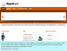 Tablet Screenshot of magnani.it